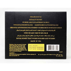 Single Royalty honey sachet for stamina and performance support