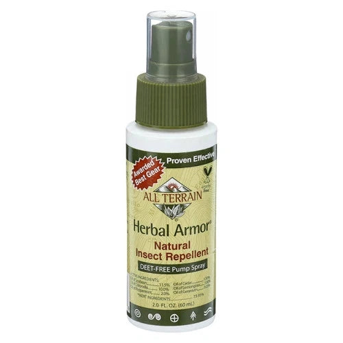 Herbal Armor DEET-Free Insect Repellent Spray – Plant-Based Mosquito & Bug Protection for Family Travel Use, 2 Oz Pump Spray