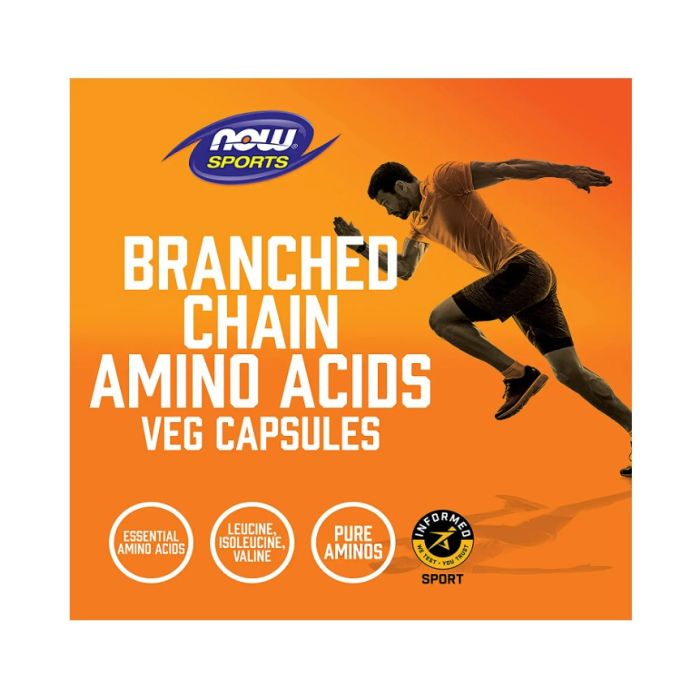 Now Sports Branched Chain Amino Acids Recovery Supplement 240 Veg Caps