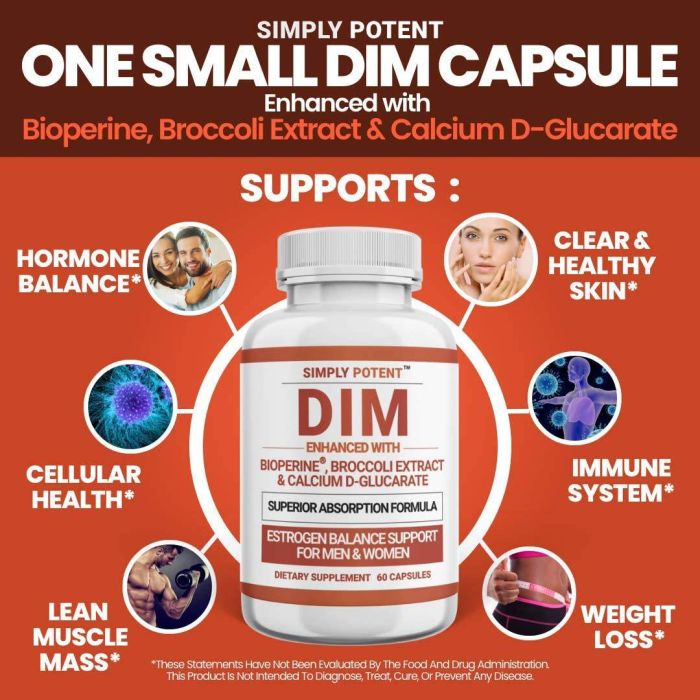 DIM supplement for women and men – supports hormone balance naturally