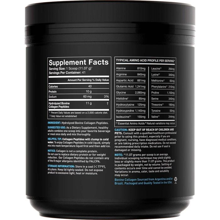 Collagen Peptides Powder by SR – enhances skin hydration, supports joint mobility and strengthens hair.