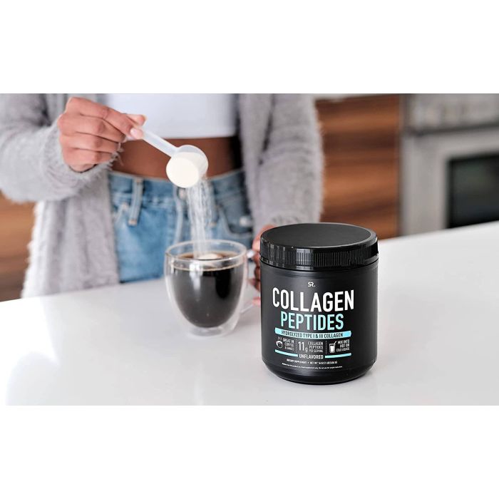 SR Collagen Peptides Powder – 10g of collagen per serving to boost skin, joint, and hair health.