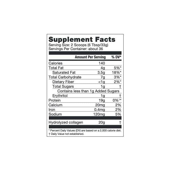 Bulletproof Keto Friendly Collagen Protein Powder Vanilla 42.3 Oz