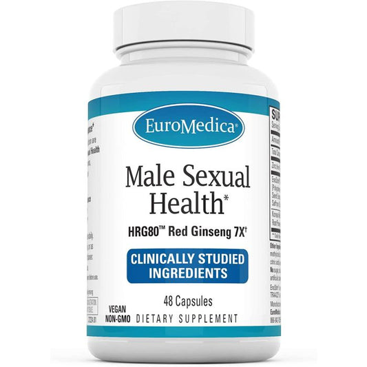 Euromedica Male Sexual Health Vegan Non Gmo Hrg80 Red Ginseng