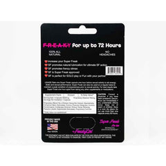 Super Freak For Her 3000 mg Sensual Enhancement Pill bottle front — female libido booster made in USA.