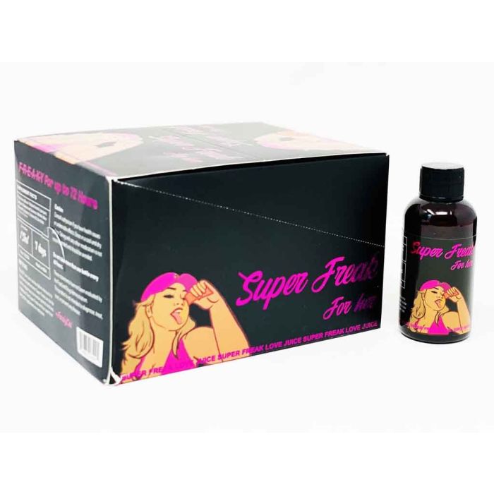 Front label of Super Freak For Her 3000mg capsule – fast acting female enhancement formula made in USA