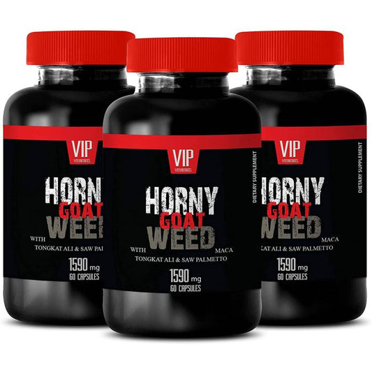 Vip Horny Goat Weed Male Enhancing Pills 3 Bottles