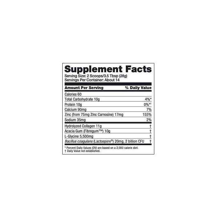 Bulletproof Gut Health Collagen Protein Powder 14 Oz Unflavored