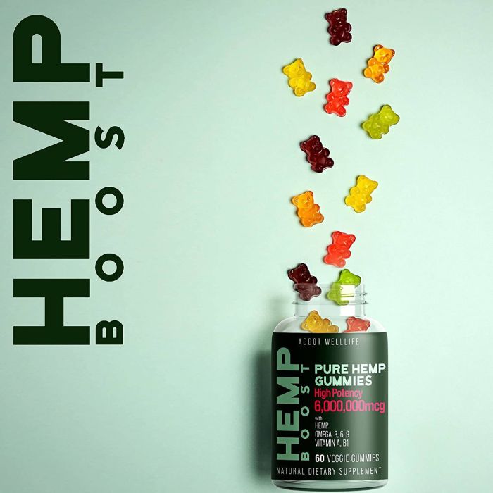 Addot Welllife Pure Hemp 60 Vegan Gummies Natural High Potency Vitamin image 3
