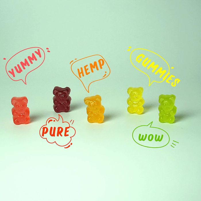 Addot Welllife Pure Hemp 60 Vegan Gummies Natural High Potency Vitamin image 5