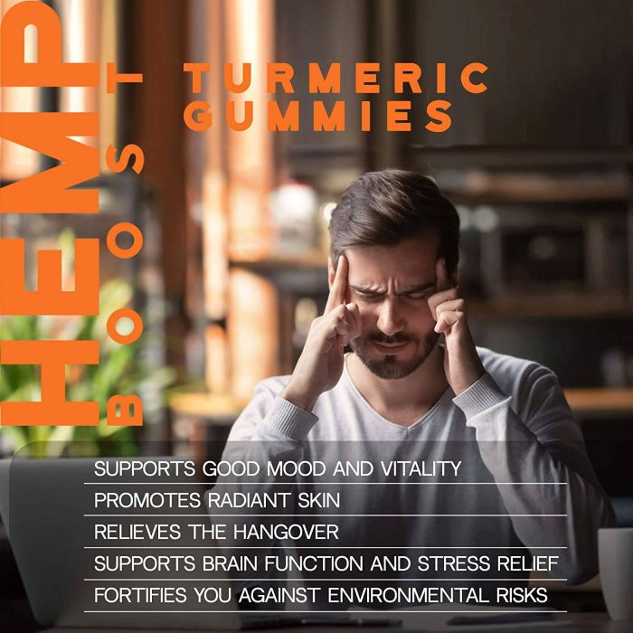 Addot Welllife Turmeric Hemp Natural Vitamin 60 Vegan Gummies image 4