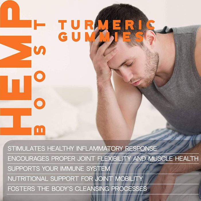Addot Welllife Turmeric Hemp Natural Vitamin 60 Vegan Gummies image 6