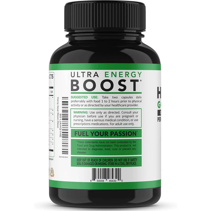 Male vitality supplement – Havasu Horny Goat Weed with Maca Root for enhanced performance.