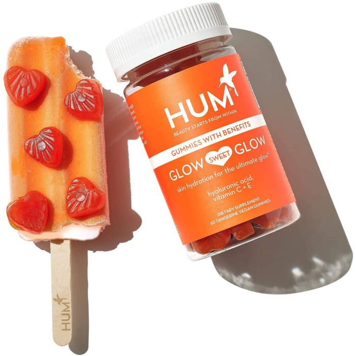 Hum Glow Sweet Glow Skin 60 Vegan Gummies Hyaluronic Acid Vitamins C