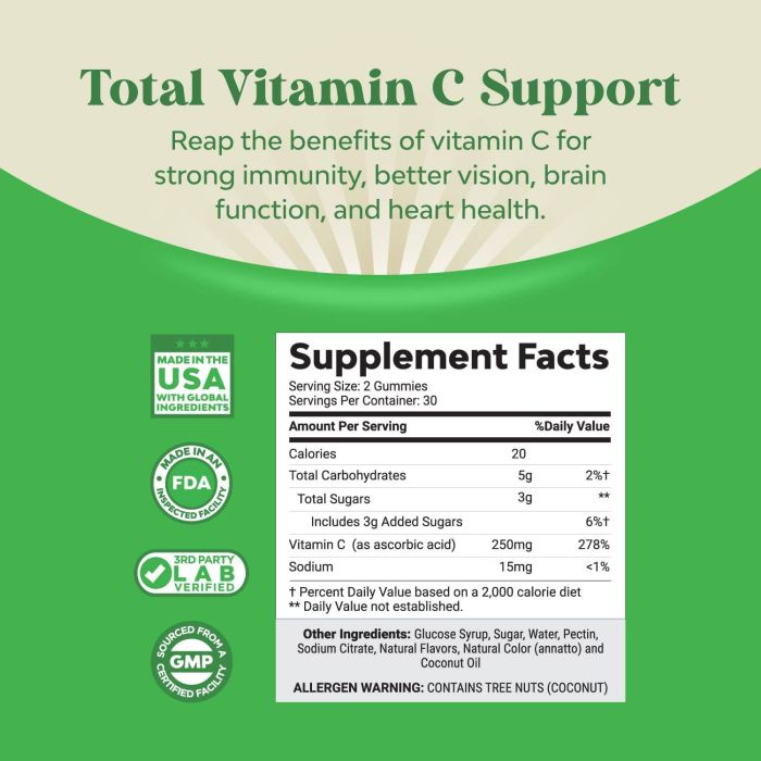 Nature's Craft Vitamin C 60 Gummies Orange Flavor Adult Formula