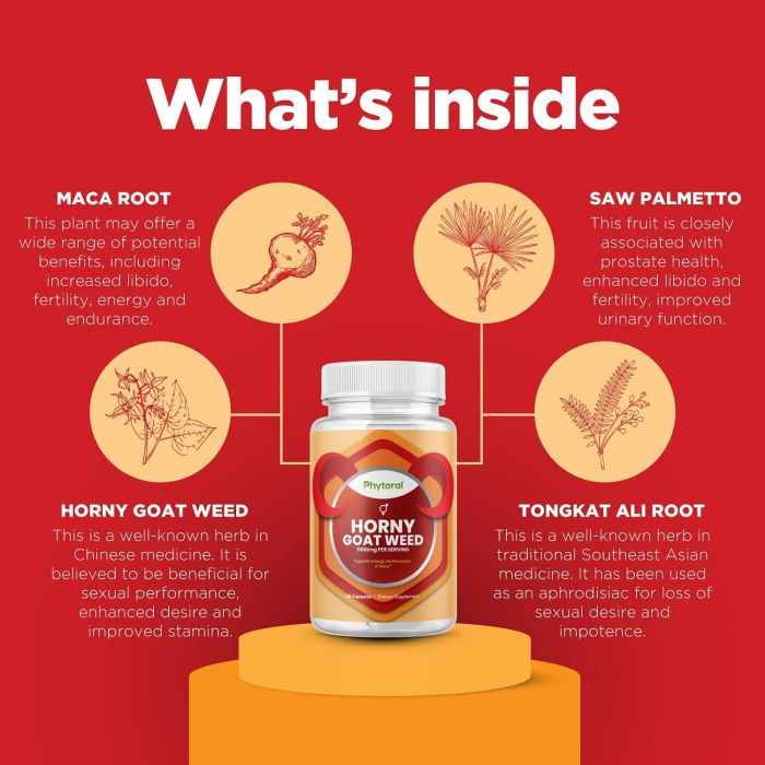 Phytoral Horny Goat Weed Immune Support Supplement 60 Caps