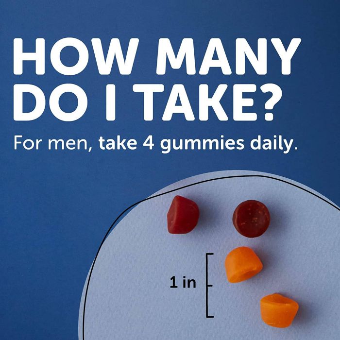 Smarty Pants Organics Men's Formula Multivitamin Probiotics 120 Gummy