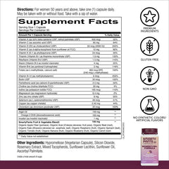 Smarty Pants Women's 50 Plus Formula Multivitamin 30 Veggie Capsules