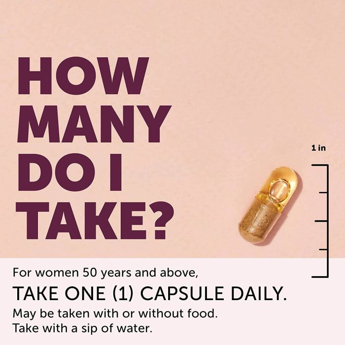 Smarty Pants Women's 50 Plus Formula Multivitamin 30 Veggie Capsules