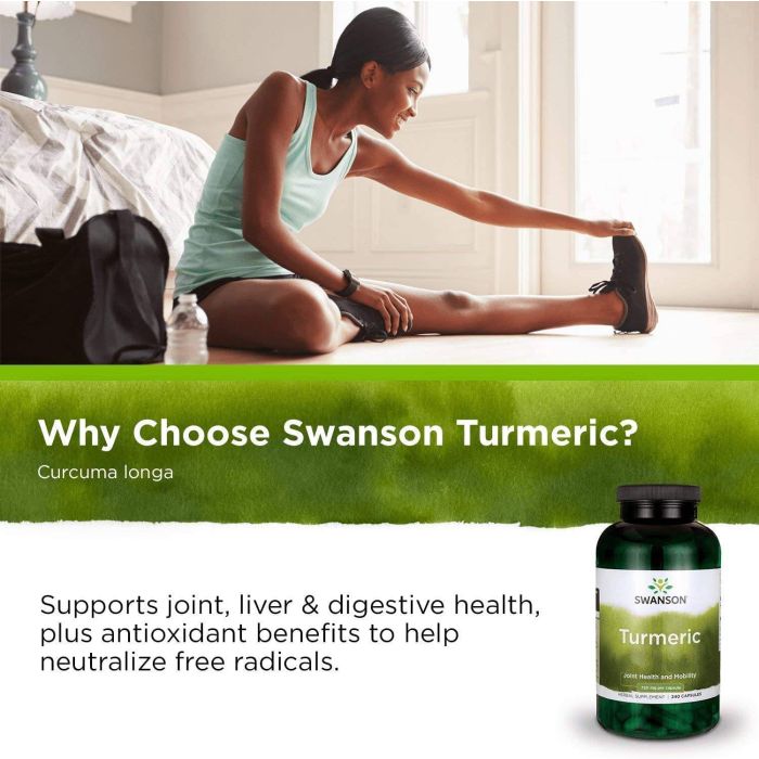 Swanson Turmeric Curcuma Antioxidant Supplement 240 Caps