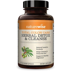 NatureWise Herbal Detox Cleanse Total Colon Care Supplement 60 Caps