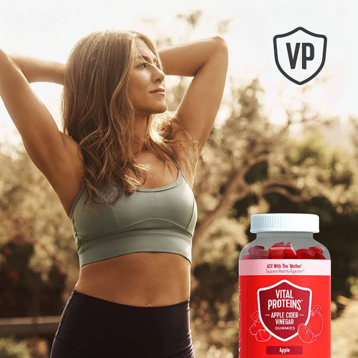 Vital Proteins Apple Cider Vinegar Gummies 60 Energy Boost Supplement