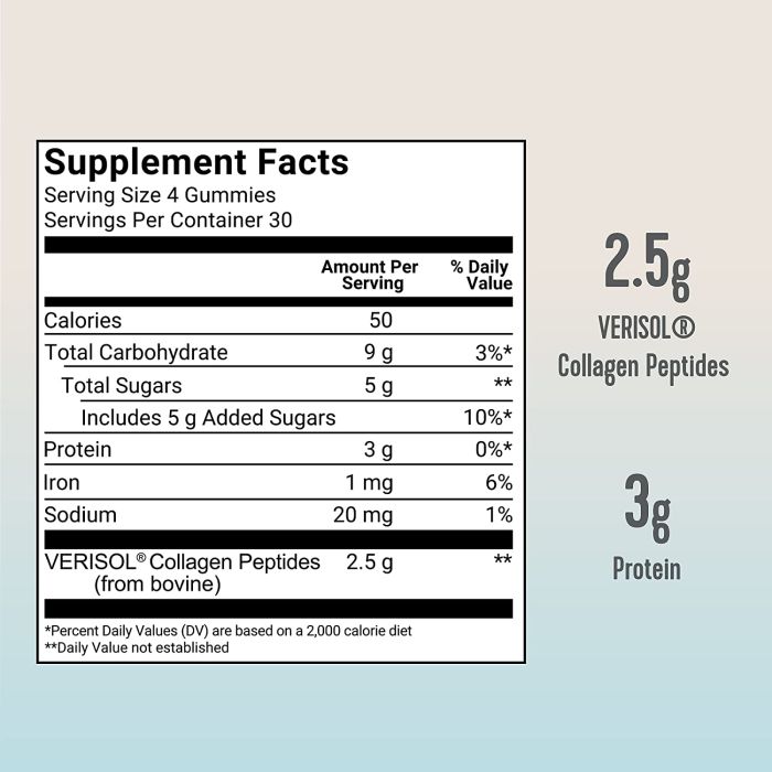 Vital Proteins Collagen Gummies 120 Grape Flavored Supplement