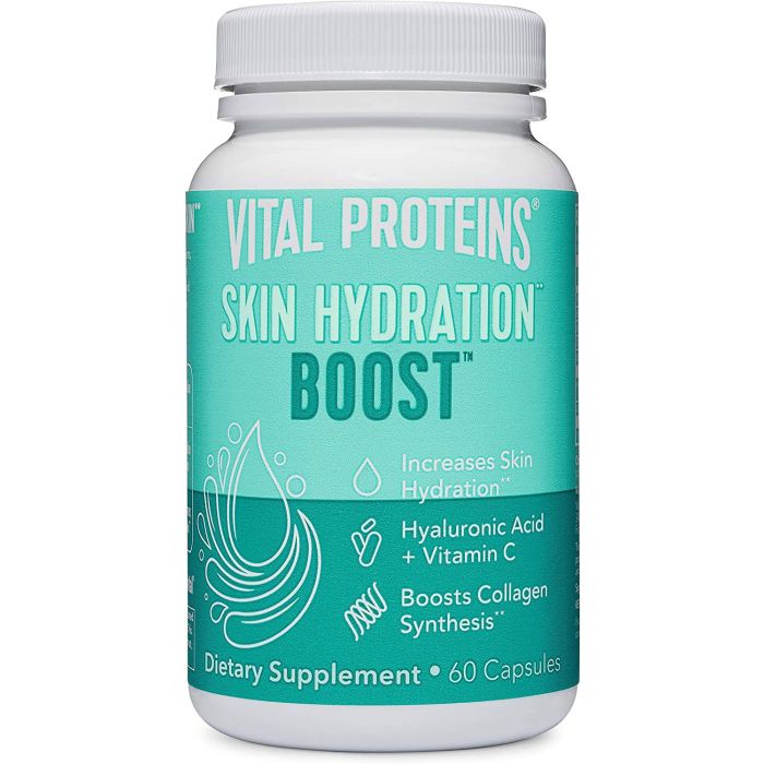 Vital Proteins Skin Hydration Boost Plant Based 60 Caps Gluten Free