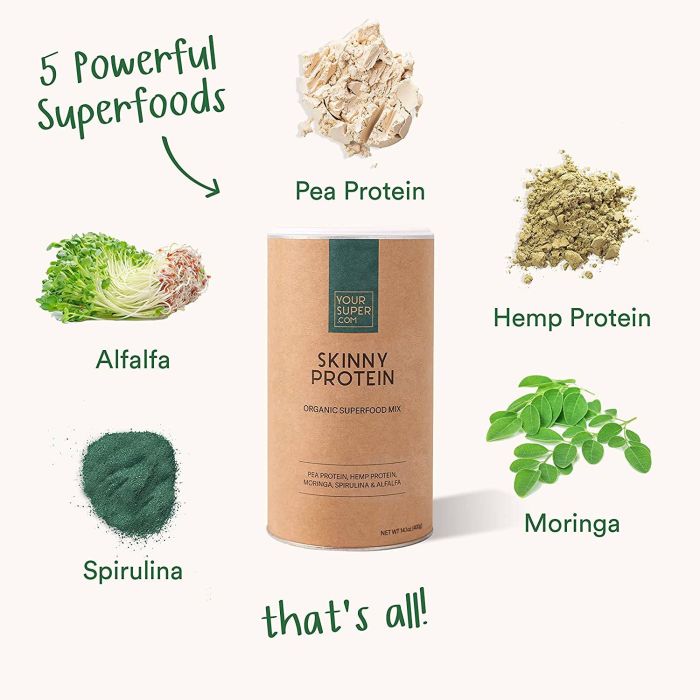 Your Super Skinny Protein Organic Superfood Mix Powder 14.1 Oz.