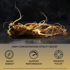 Orzax Premium Korean Panax Ginseng Performance Support 120 Capsules