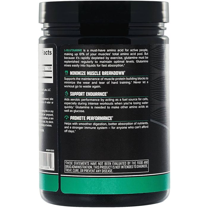 Onnit Glutamine Amino Acid Muscle Gut Health Support Supplement 11.1oz