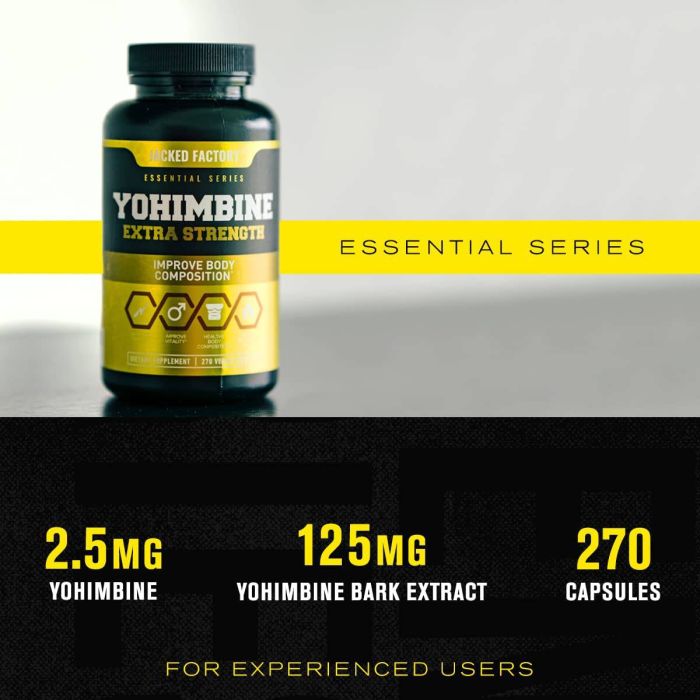 Premium Yohimbe Extract Extra Strength Supplement Veggie 270 Capsule