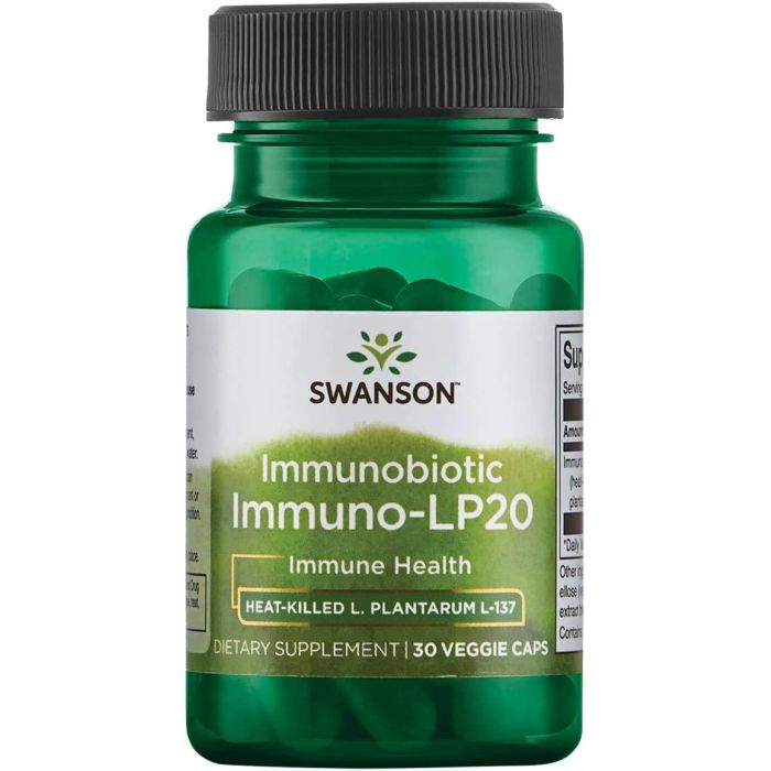 Swanson ImmunoBiotic IMMUNO-LP20 bottle – 30 veggie capsules for immune support