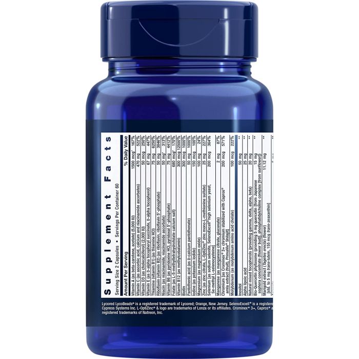 Life Extension Two Per Day Multivitamin Capsules Gluten Free