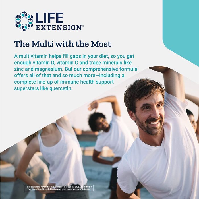 Life Extension Two Per Day Multivitamin Capsules Gluten Free