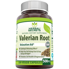 Vegan capsule bottle – Herbal Secrets calming aid for sleep and stress relief

