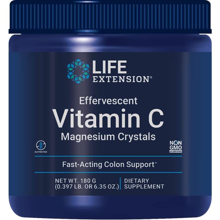 Life Extension Effervescent Vitamin C Magnesium Crystals 180gr