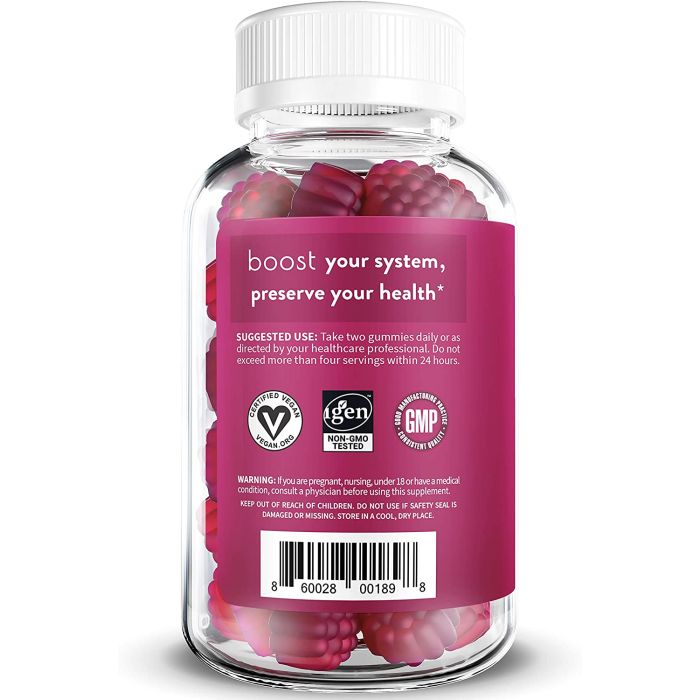 Product packaging front – WellPath Boost Immunity Gummies, Non-GMO, Gluten-Free