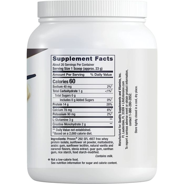 Life Extension Wellness Code Advanced Whey Protein Isolate 14G Vanilla