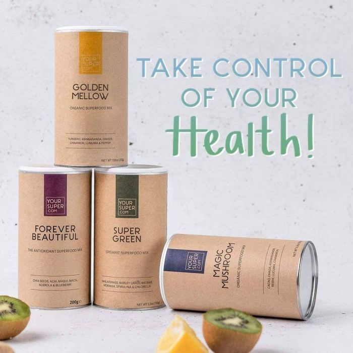 Your Super Immunity Bundle – organic superfood powder set with 4 mixes for immune support