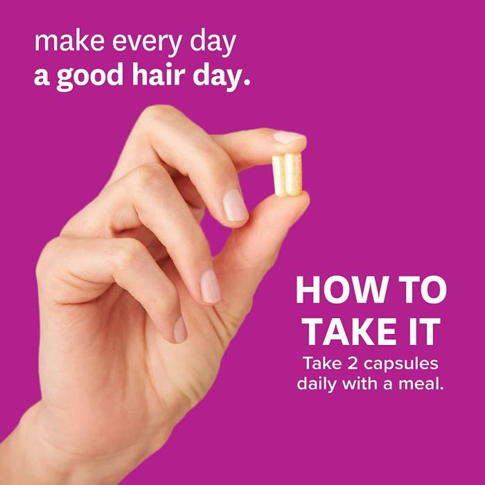Zenwise hair growth supplement facts label, high potency biotin and collagen formula