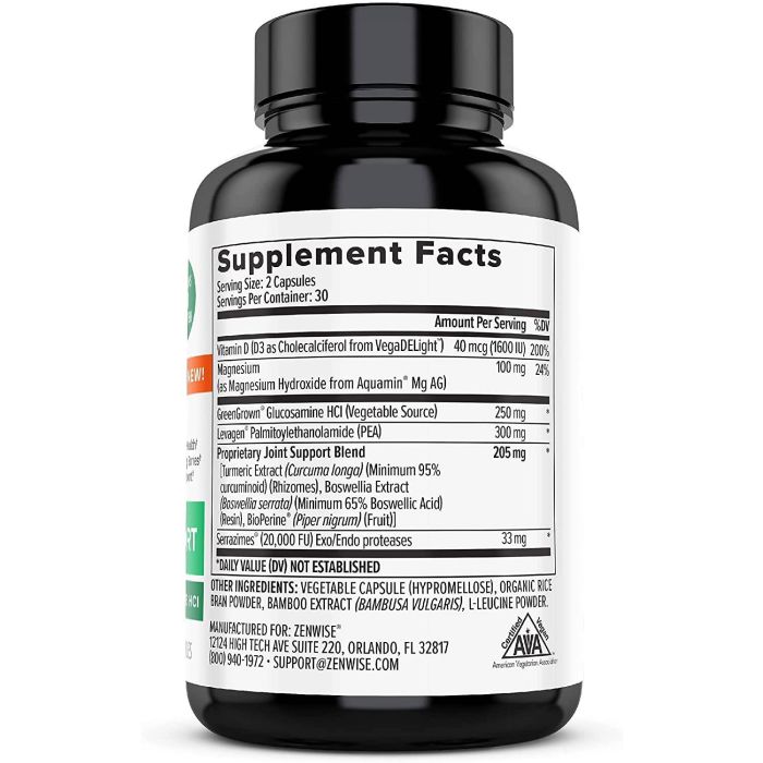 Image of Zenwise bottle labeled vegan, non-GMO, and made in USA