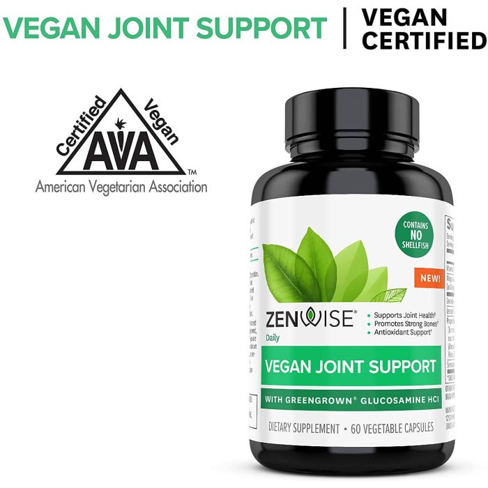 GreenGrown Glucosamine supplement for vegan joint health support
