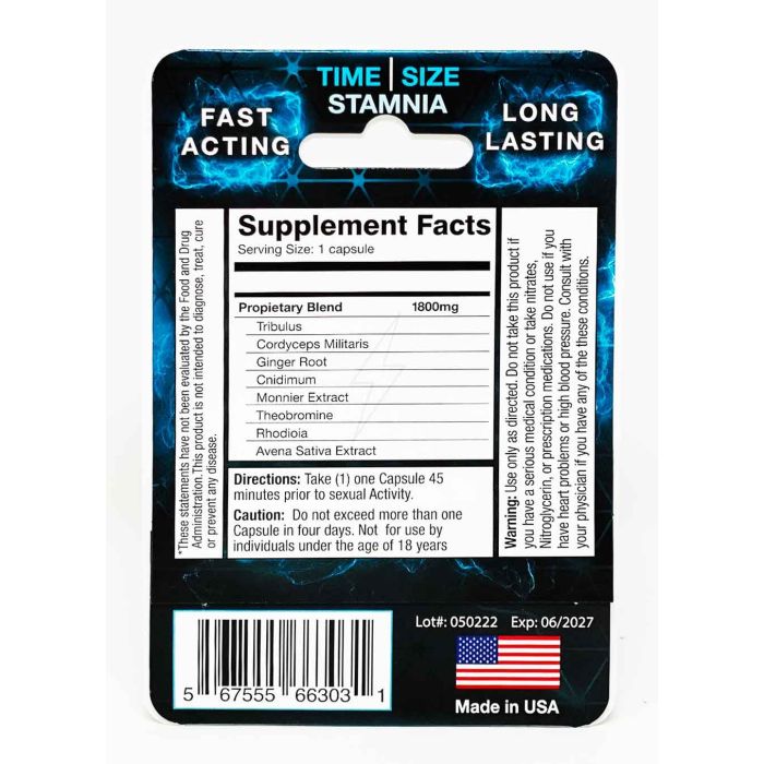 Zeus 1800 mg bottle – daily vitality and energy support supplement