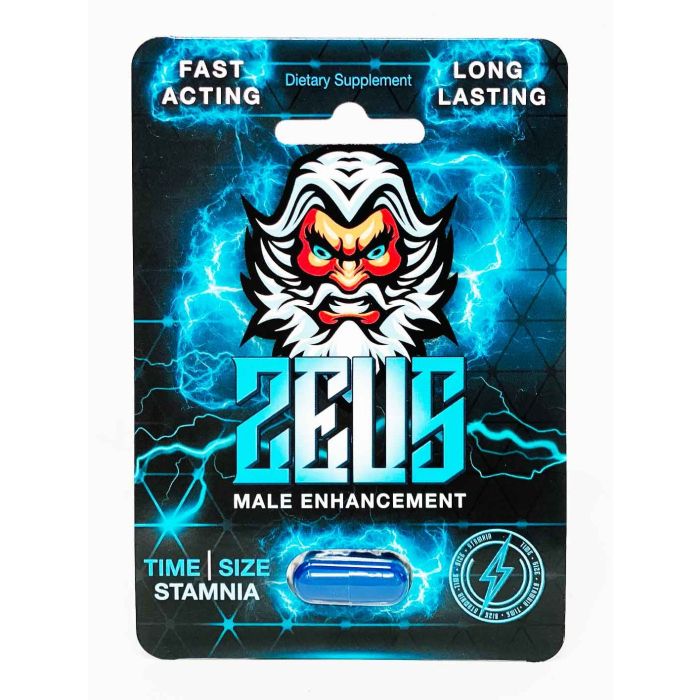 Supplement facts panel of Zeus 1800 mg capsules