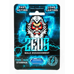 Supplement facts panel of Zeus 1800 mg capsules
