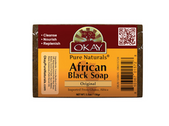 OKAY Pure Naturals African Black Original Soap 5.5oz / 142gr - supplementcorner