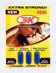 3 KO Blue New 4800 Herbal Male Enhancement 3 Pills - supplementcorner.com