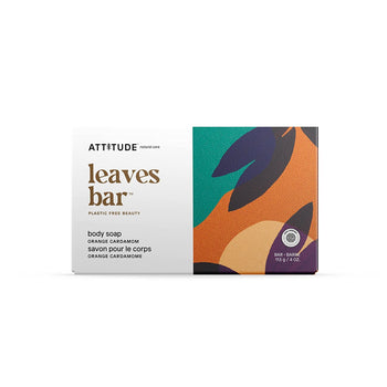 Attitude Leaves Bar Body Soap 4 oz Vegan Plastic Free - supplementcorner