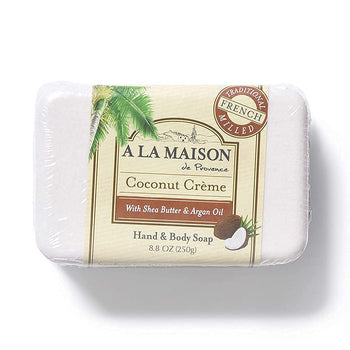 A LA MAISON Coconut Creme Bar Moisturizing Hand Body Soap - supplementcorner